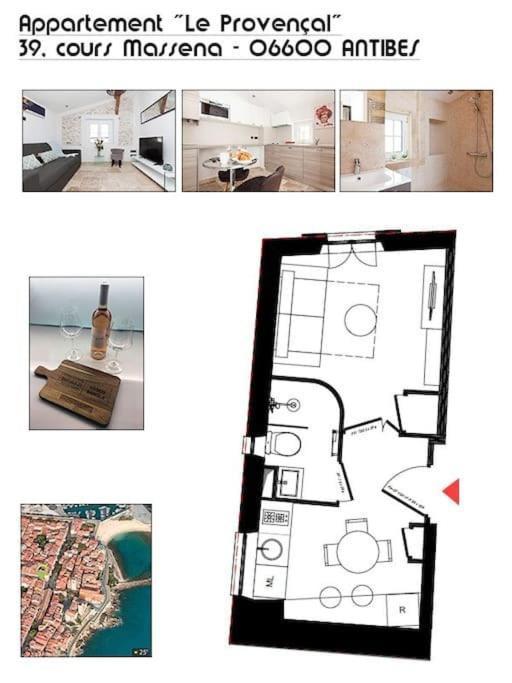 Appartamento Le Provencal - Center Old Antibes 1Br Flat With Ac, Wifi Esterno foto